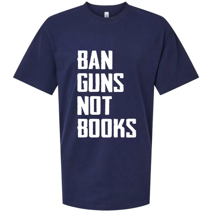 Ban Guns Not Books Sueded Cloud Jersey T-Shirt