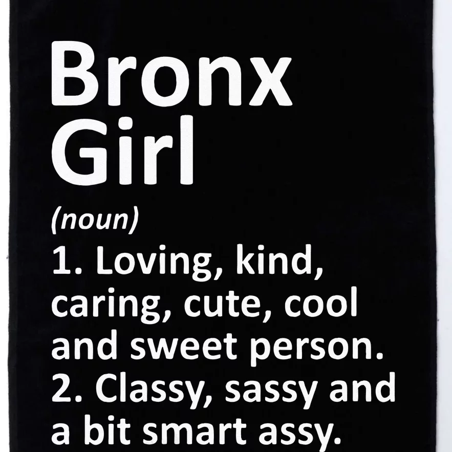 BRONX GIRL NY NEW YORK Funny City Home Roots Gift Platinum Collection Golf Towel