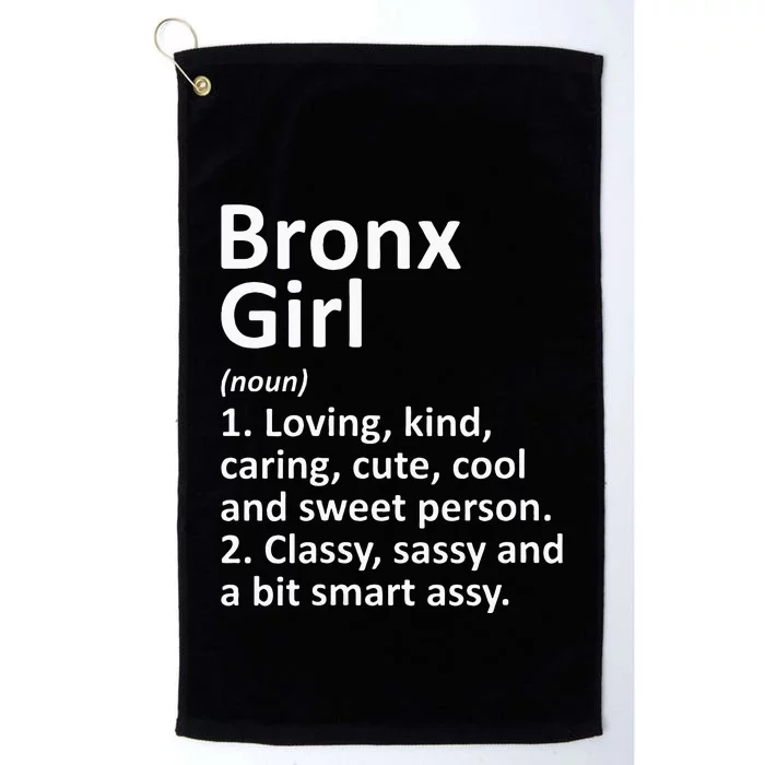 BRONX GIRL NY NEW YORK Funny City Home Roots Gift Platinum Collection Golf Towel