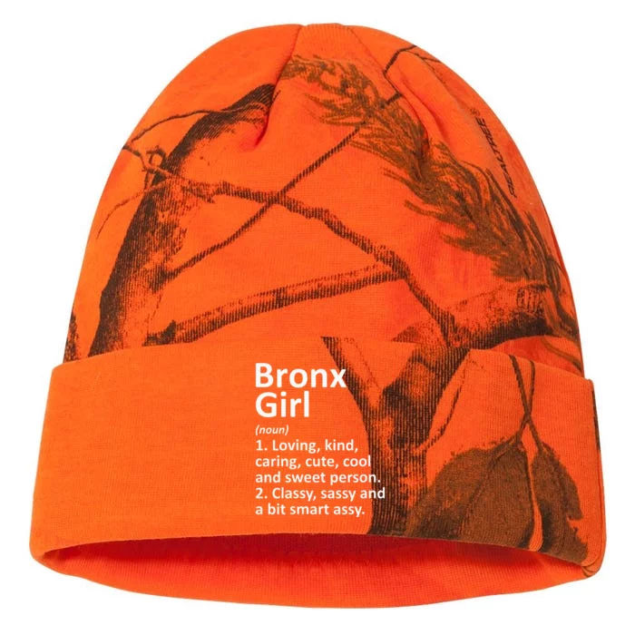 BRONX GIRL NY NEW YORK Funny City Home Roots Gift Kati - 12in Camo Beanie