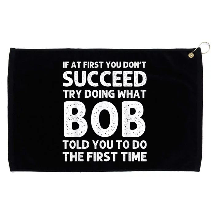 BOB Gift Name Personalized Birthday Funny Gift Grommeted Golf Towel