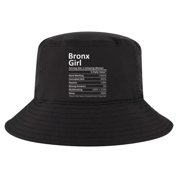 Bronx Girl Ny New York Funny City Home Roots Usa Gift Cool Comfort Performance Bucket Hat