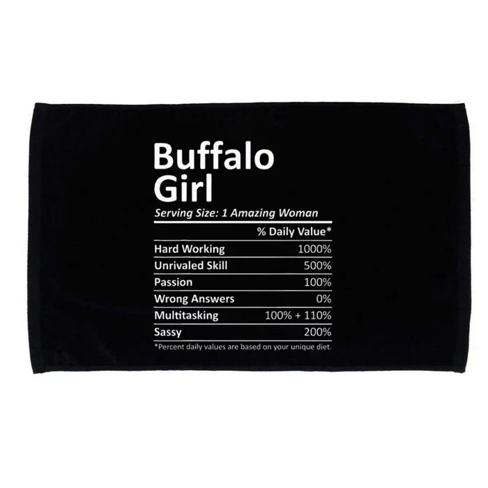 Buffalo Girl Ny New York Funny City Home Roots Usa Gift Microfiber Hand Towel