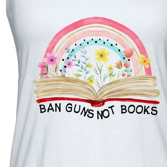 Ban Guns Not Books Gun Reform End Gun Violence Wear Orange Ladies Essential Flowy Tank