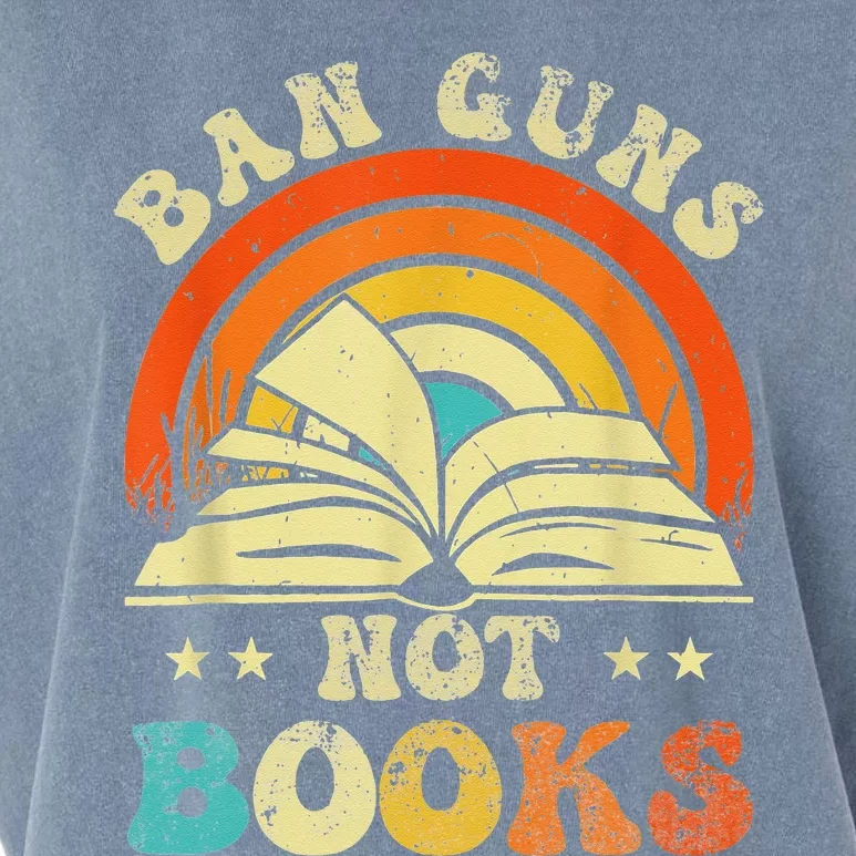 Ban Guns Not Books Garment-Dyed Women's Muscle Tee