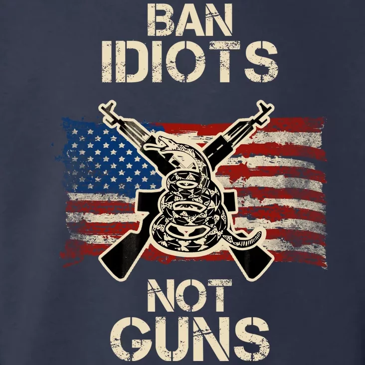 Ban Guns Not Idiots Pro American Gun Rights Flag Toddler Hoodie