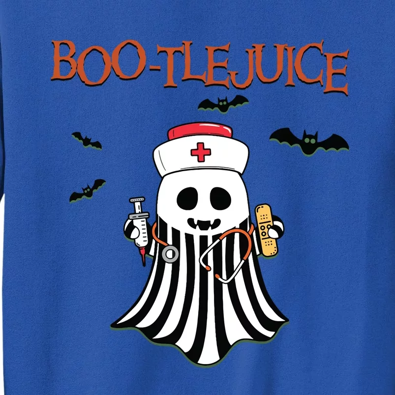 Bootlejuice Ghost Nurse Halloween Tall Sweatshirt