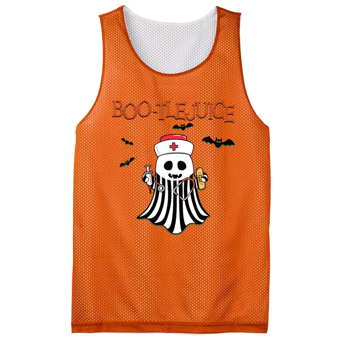 Bootlejuice Ghost Nurse Halloween Mesh Reversible Basketball Jersey Tank