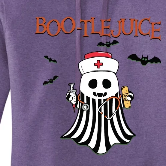 Bootlejuice Ghost Nurse Halloween Women's Pullover Hoodie