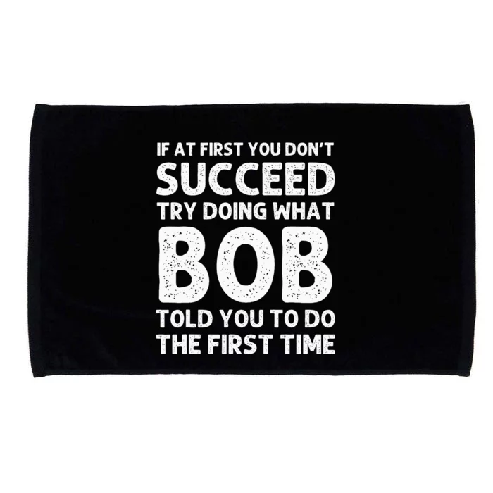 Bob Gift Name Personalized Birthday Funny Christmas Joke Microfiber Hand Towel