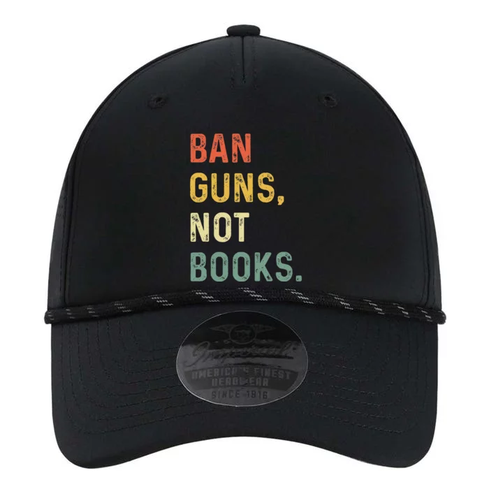 Ban Guns Not Books Retro Read Banned Books Lover Performance The Dyno Cap