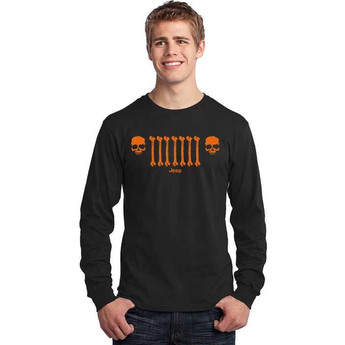 Bone Grille Orange Tall Long Sleeve T-Shirt