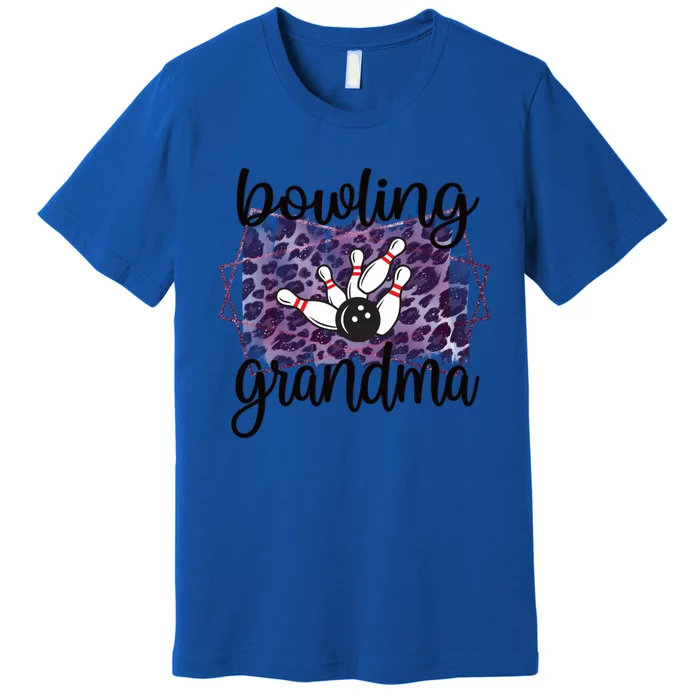 Bowling Grandma Of A Bowler Grandmother Meaningful Gift Premium T-Shirt