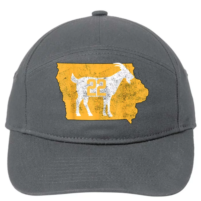 Basketball Greatest Of All Time Goat Funny Number 22 7-Panel Snapback Hat