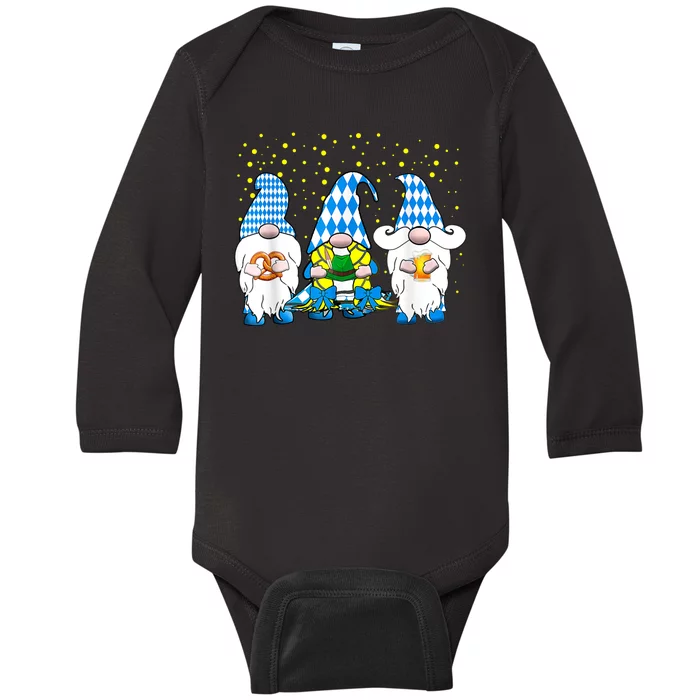 Bavarian Gnomes Octoberfest German Oktoberfest Baby Long Sleeve Bodysuit