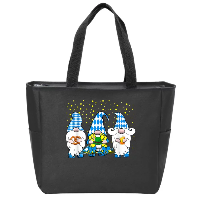 Bavarian Gnomes Octoberfest German Oktoberfest Zip Tote Bag