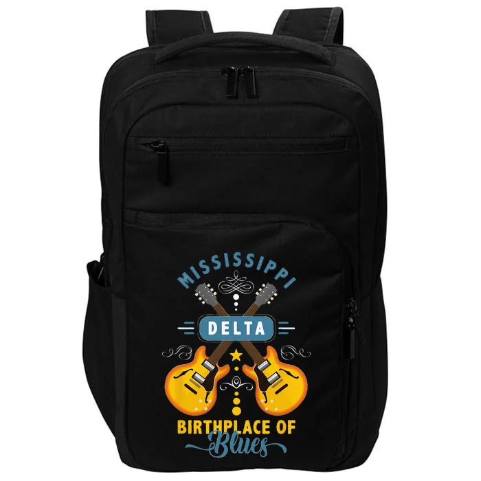 Blues Guitarist Or Rock Music Or Mississippi Delta Blues Impact Tech Backpack