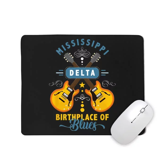 Blues Guitarist Or Rock Music Or Mississippi Delta Blues Mousepad