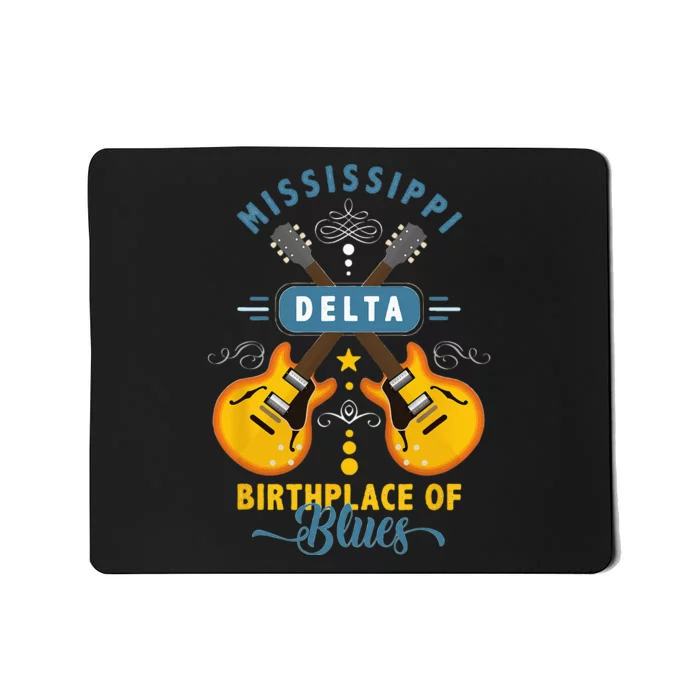 Blues Guitarist Or Rock Music Or Mississippi Delta Blues Mousepad