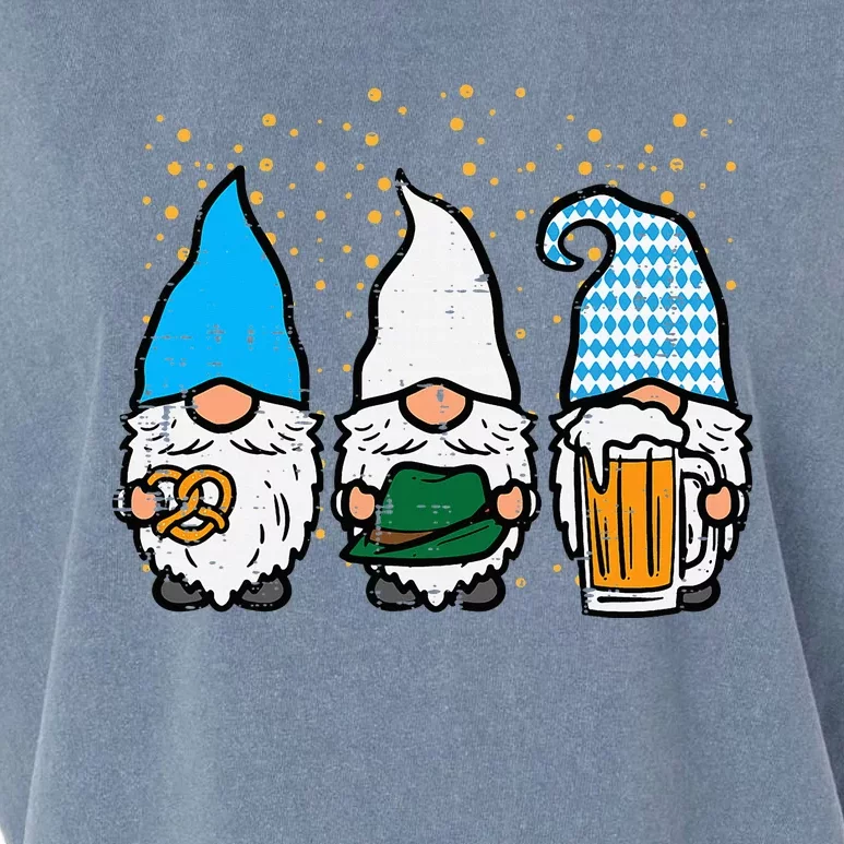 Bavarian Gnomes Octoberfest German Oktoberfest Garment-Dyed Women's Muscle Tee