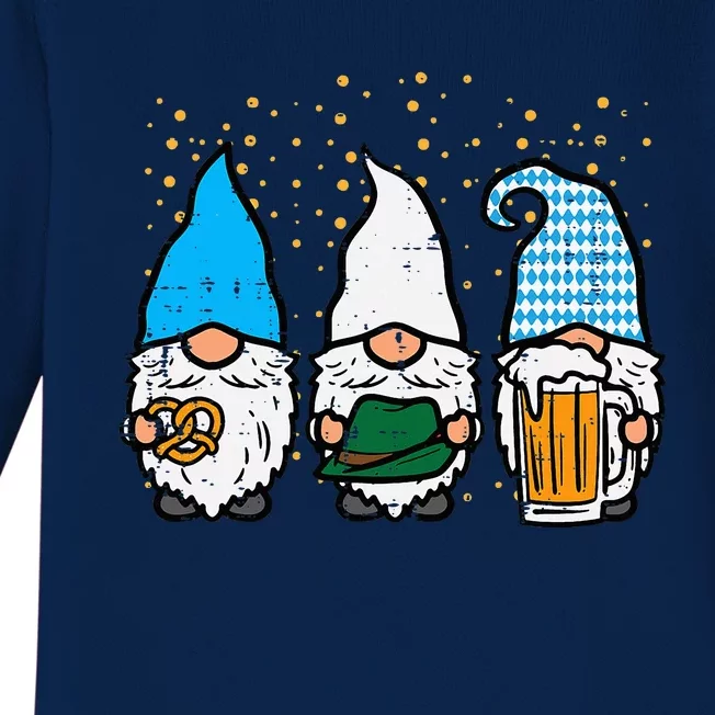 Bavarian Gnomes Octoberfest German Oktoberfest Baby Long Sleeve Bodysuit