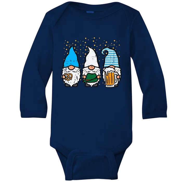 Bavarian Gnomes Octoberfest German Oktoberfest Baby Long Sleeve Bodysuit