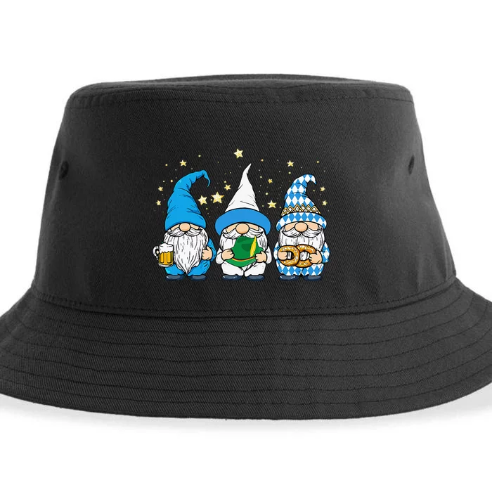 Bavarian Gnomes Octoberfest German Oktoberfest Sustainable Bucket Hat