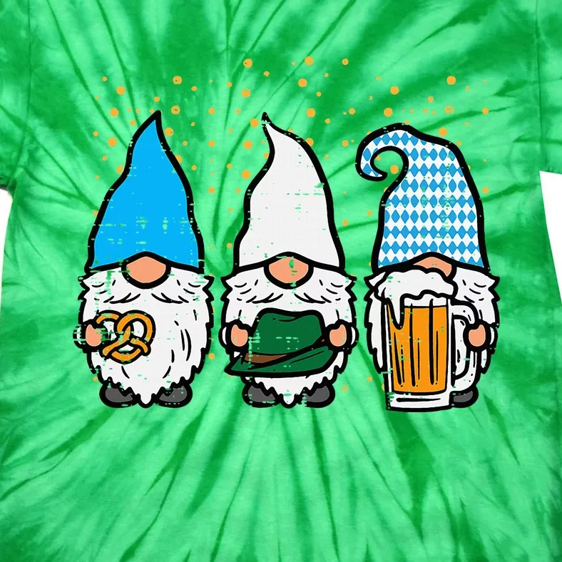 Bavarian Gnomes Octoberfest German Oktoberfest Tie-Dye T-Shirt