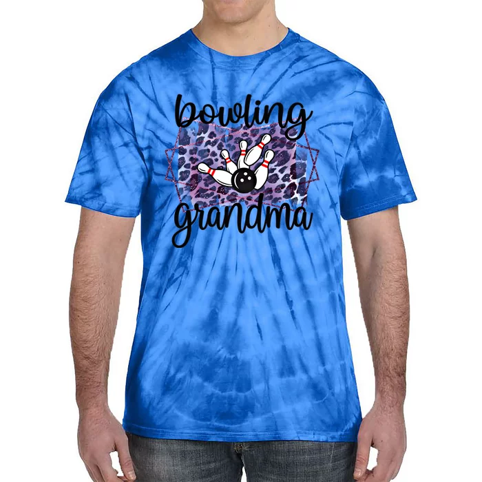 Bowling Grandma Of A Bowler Grandmother Gift Tie-Dye T-Shirt