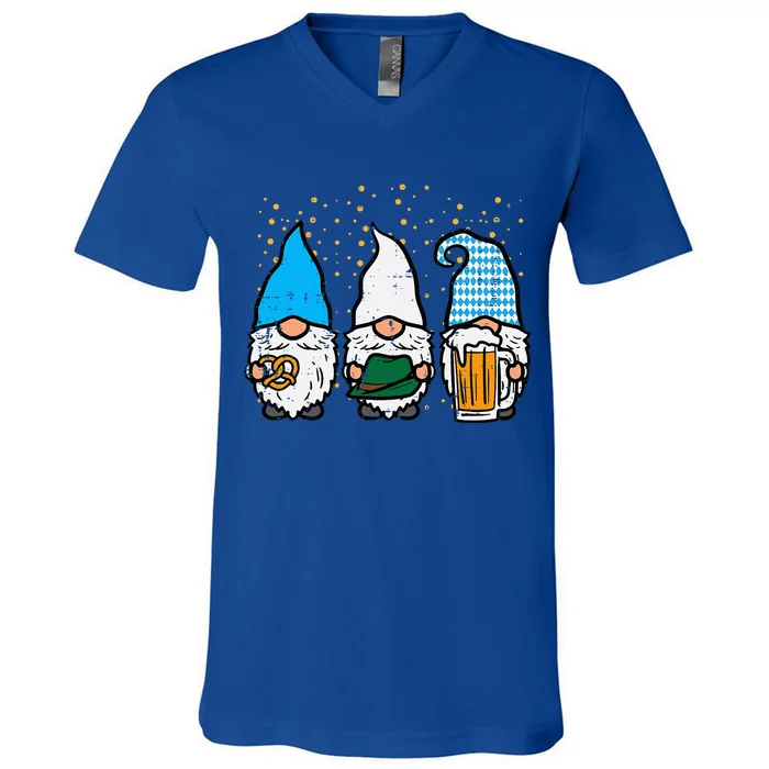 Bavarian Gnomes Octoberfest German Oktoberfest V-Neck T-Shirt