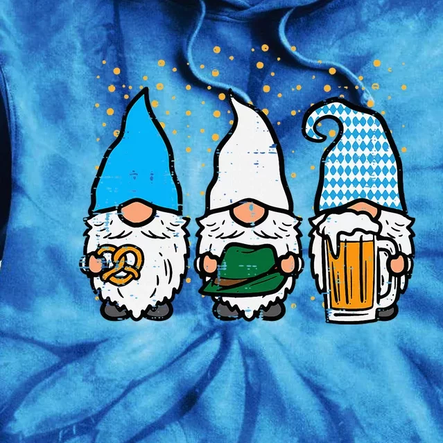 Bavarian Gnomes Octoberfest German Oktoberfest Tie Dye Hoodie