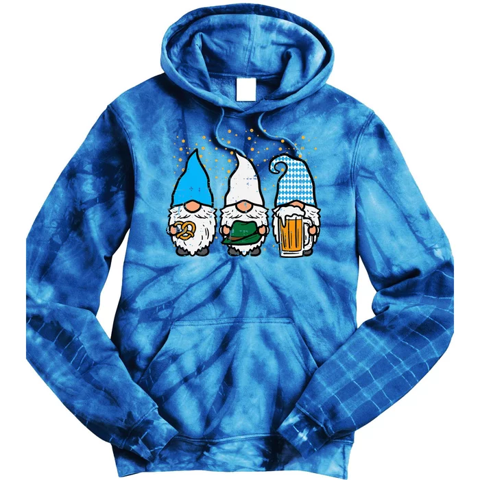 Bavarian Gnomes Octoberfest German Oktoberfest Tie Dye Hoodie