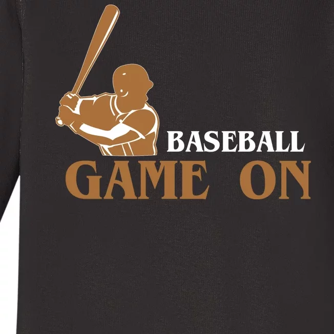 Baseball Game On Baby Long Sleeve Bodysuit