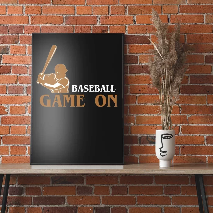 Baseball Game On Poster