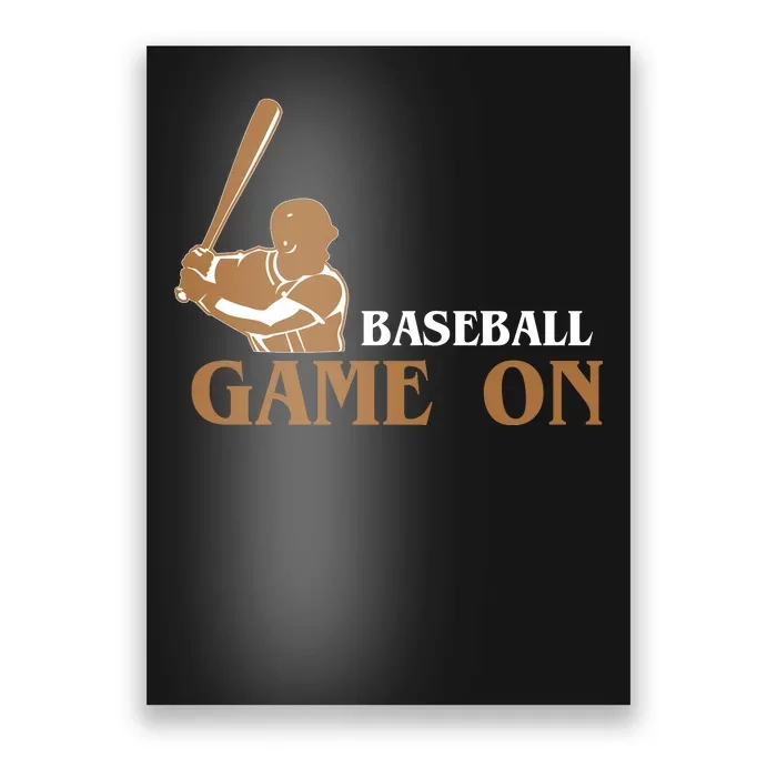 Baseball Game On Poster