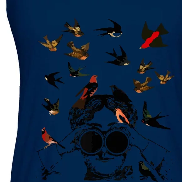 Birdwatching Gifts Ornithologist Twitcher Bird Lover Ladies Essential Flowy Tank