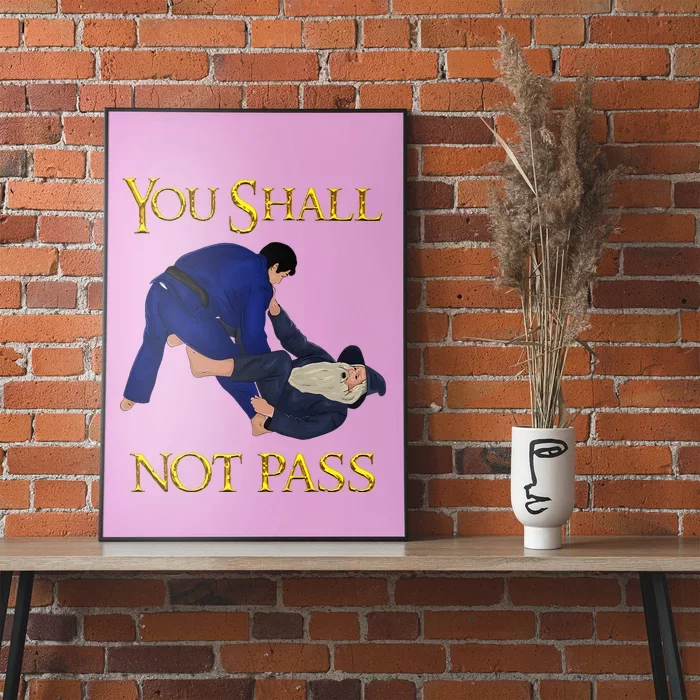 Bjj Guard Passing You Shall Not Pass Brazilian Jiu Jitsu Poster