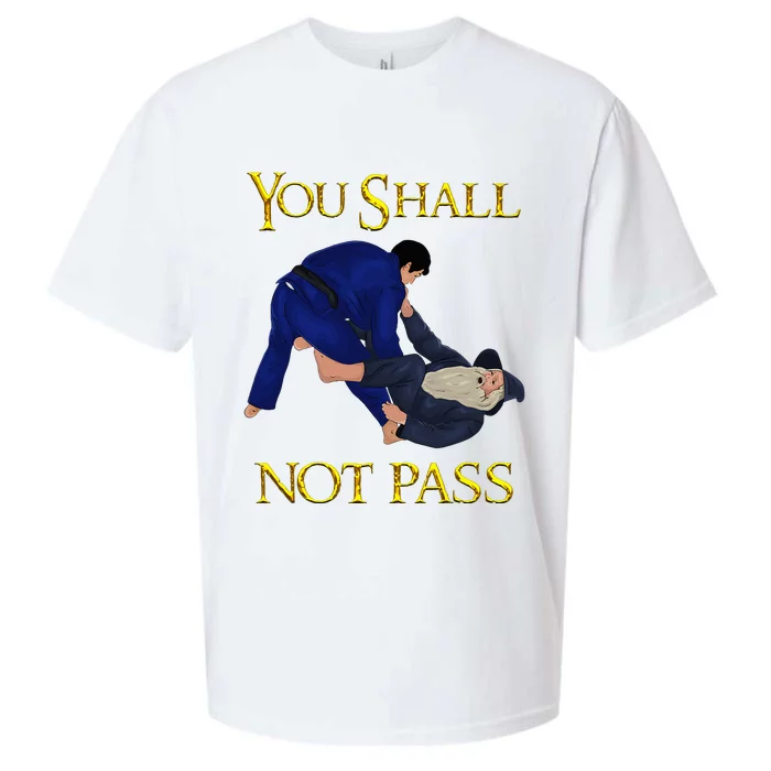 Bjj Guard Passing You Shall Not Pass Brazilian Jiu Jitsu Sueded Cloud Jersey T-Shirt