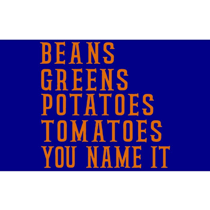 Beans Greens Potatoes Tomatoes Love Thanksgiving Food Bumper Sticker