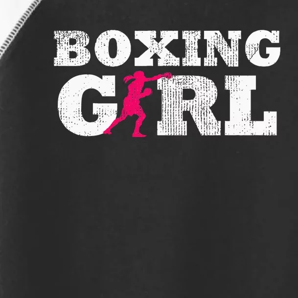 Boxing Girl Player Silhouette Sport Toddler Fine Jersey T-Shirt