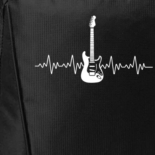 Bass Guitar Player Heartbeat City Backpack