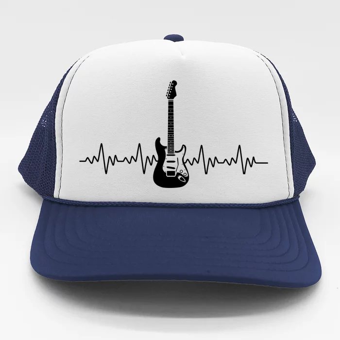 Bass Guitar Player Heartbeat Trucker Hat