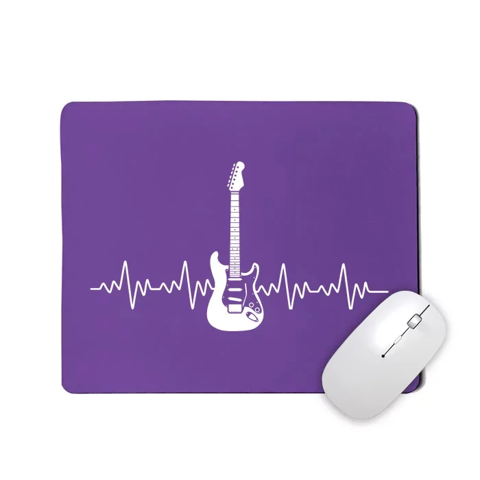 Bass Guitar Player Heartbeat Mousepad