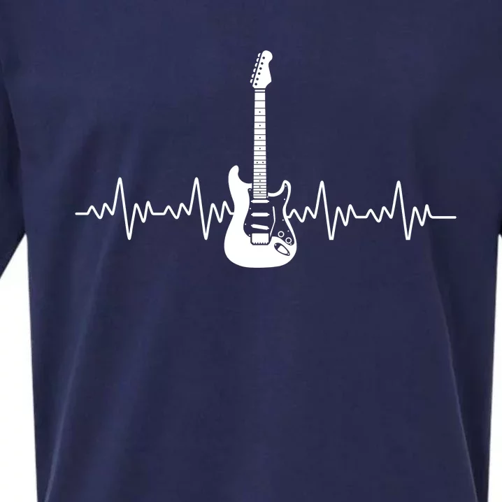 Bass Guitar Player Heartbeat Sueded Cloud Jersey T-Shirt