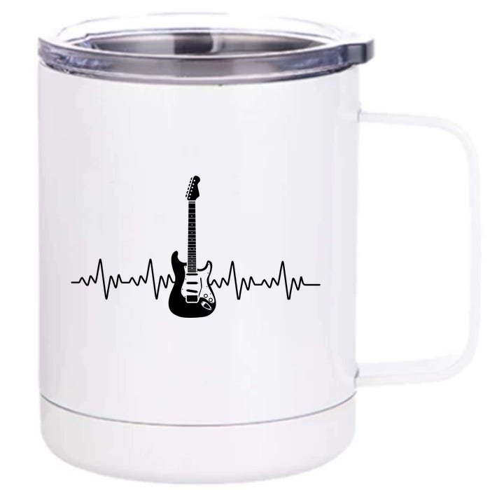 Bass Guitar Player Heartbeat Front & Back 12oz Stainless Steel Tumbler Cup