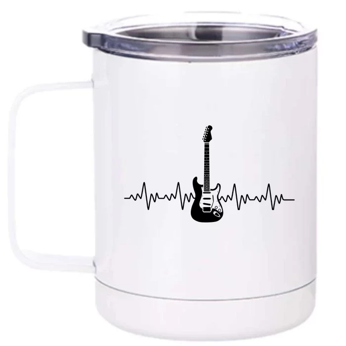 Bass Guitar Player Heartbeat Front & Back 12oz Stainless Steel Tumbler Cup