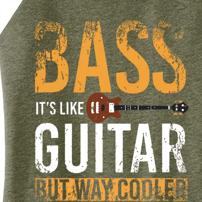 Bass Guitar Player Bassist Gift Bass Guitar Women’s Perfect Tri Rocker Tank