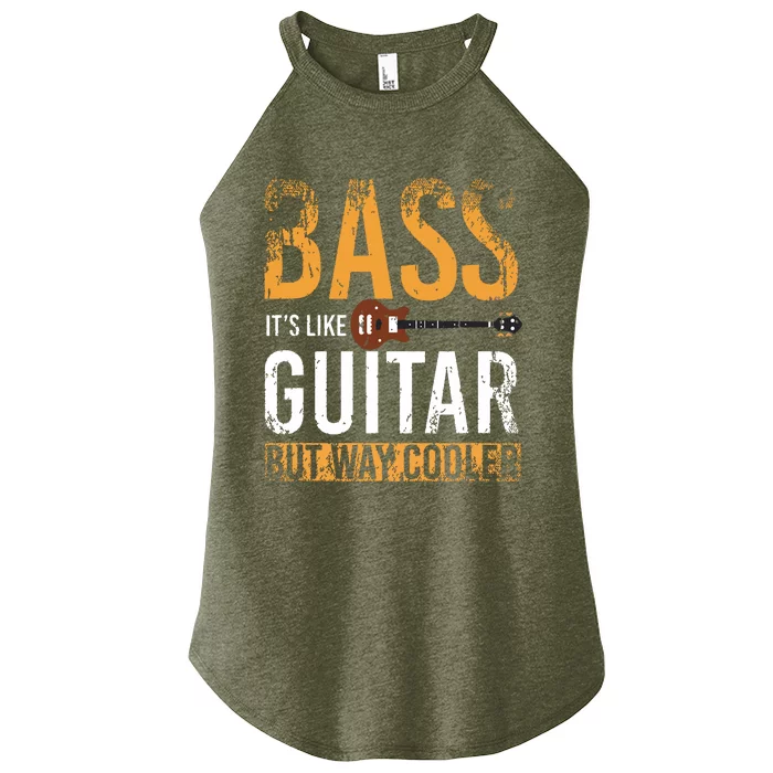 Bass Guitar Player Bassist Gift Bass Guitar Women’s Perfect Tri Rocker Tank