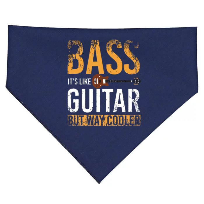 Bass Guitar Player Bassist Gift Bass Guitar USA-Made Doggie Bandana