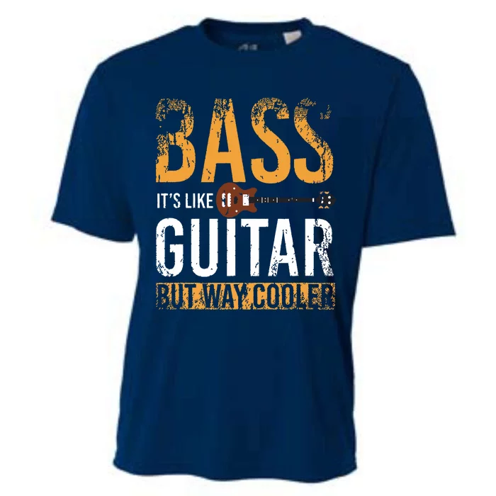 Bass Guitar Player Bassist Gift Bass Guitar Cooling Performance Crew T-Shirt